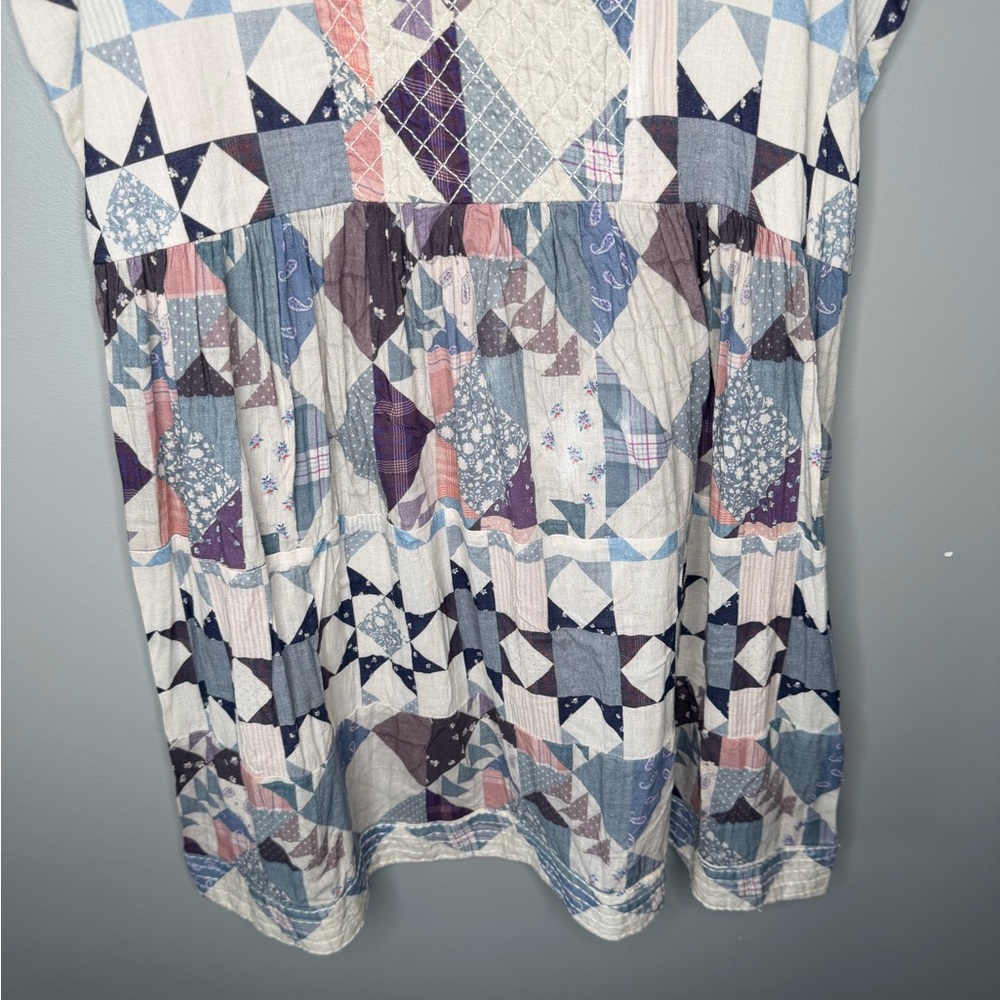 NWT Lucky Brand x Laura Ashley Patchwork Mini Dress - Picture 6 of 12